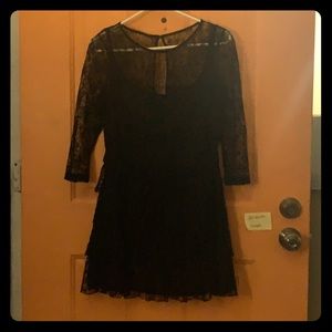 Black lace dress